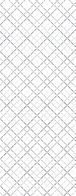 Fensterrollo mit Rautenmotiv