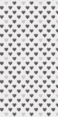 Rollo Fenster dunkle Herzen