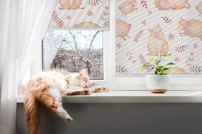 Rollo Fenster mit Schafen zwischen den Sternen