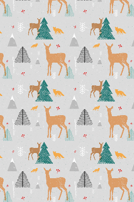 Fensterrollo mit dem Motiv Rehe im Wald