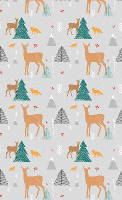 Fensterrollo mit dem Motiv Rehe im Wald