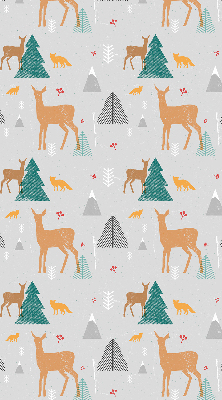 Fensterrollo mit dem Motiv Rehe im Wald