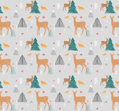 Fensterrollo mit dem Motiv Rehe im Wald