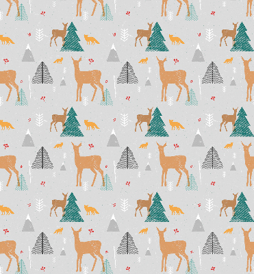 Fensterrollo mit dem Motiv Rehe im Wald