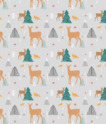 Fensterrollo mit dem Motiv Rehe im Wald