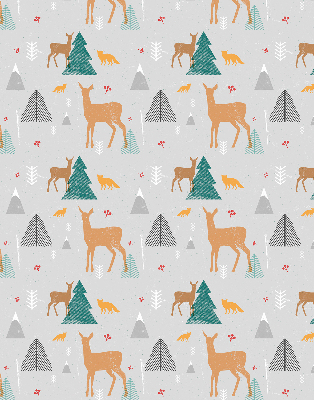 Fensterrollo mit dem Motiv Rehe im Wald