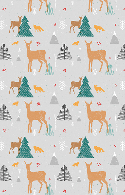 Fensterrollo mit dem Motiv Rehe im Wald