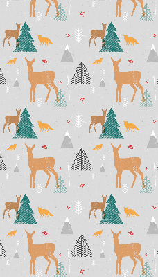 Fensterrollo mit dem Motiv Rehe im Wald