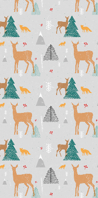 Fensterrollo mit dem Motiv Rehe im Wald