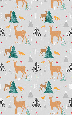 Fensterrollo mit dem Motiv Rehe im Wald