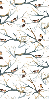 Rollo Fenster mit Vogelmotiv auf einem Baum