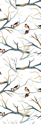 Rollo Fenster mit Vogelmotiv auf einem Baum