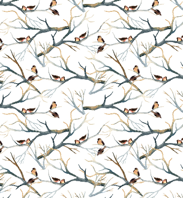 Rollo Fenster mit Vogelmotiv auf einem Baum