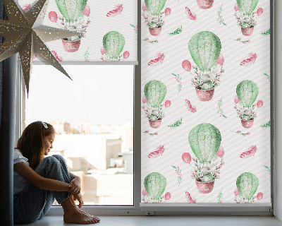 Fensterrollo innen in Grün