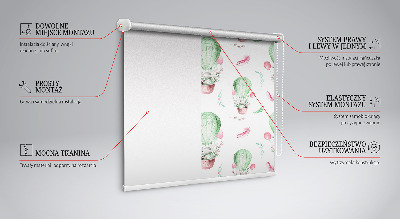 Fensterrollo innen in Grün