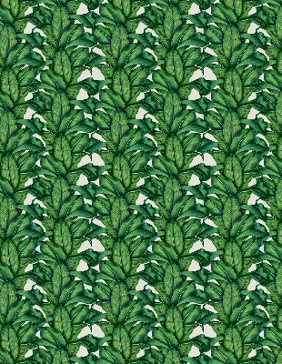Rollo Fenster in grüner Blattoptik