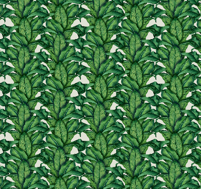 Rollo Fenster in grüner Blattoptik