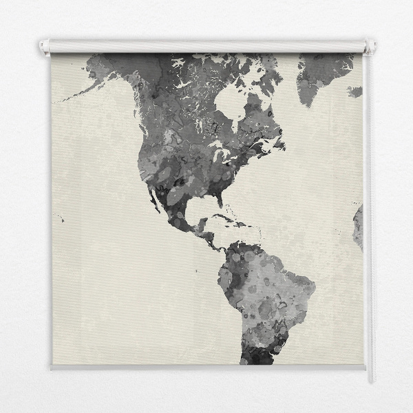 Fensterrollo schwarze Kontinente