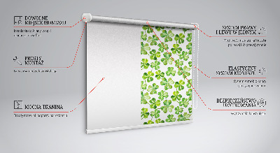 Rollo Fenster glücksklee