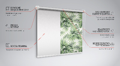 Fensterrollo mit verschiedenen Blättern
