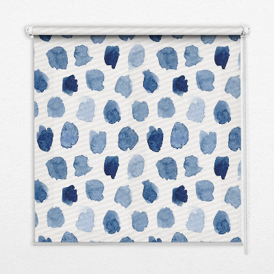 Rollofenster in blauer Farbe
