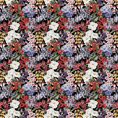 Fensterrollo innen in Bunte Blumen