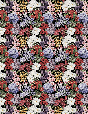 Fensterrollo innen in Bunte Blumen