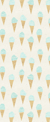 Rollo Fenster in Form von Eiscreme in einer Waffel