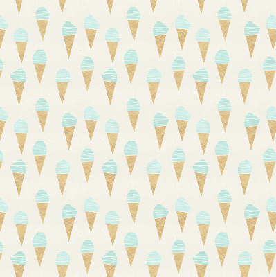 Rollo Fenster in Form von Eiscreme in einer Waffel