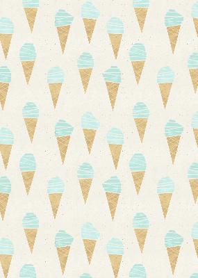 Rollo Fenster in Form von Eiscreme in einer Waffel