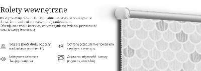 Fensterrollo in Graustufen