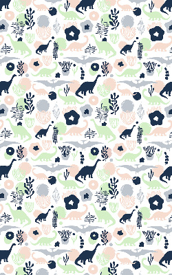 Fensterrollo mit bunten Dinosauriern