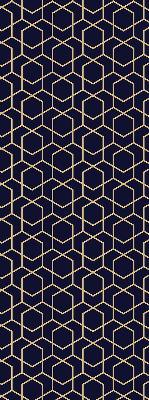 Fensterrollo mit 3D-Würfel-Muster