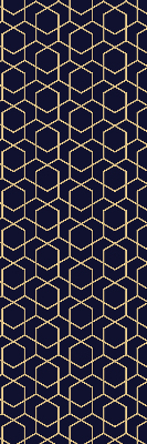Fensterrollo mit 3D-Würfel-Muster