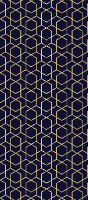Fensterrollo mit 3D-Würfel-Muster