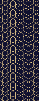 Fensterrollo mit 3D-Würfel-Muster