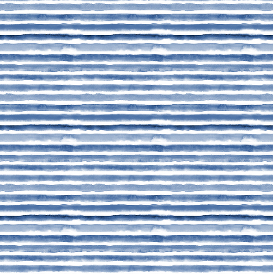 Fensterrollo innen mit aufgemalten blauen Streifen