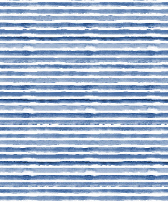 Fensterrollo innen mit aufgemalten blauen Streifen