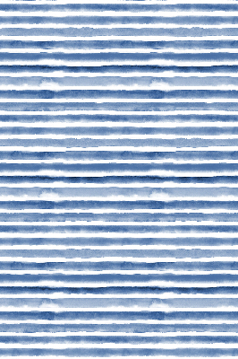 Fensterrollo innen mit aufgemalten blauen Streifen