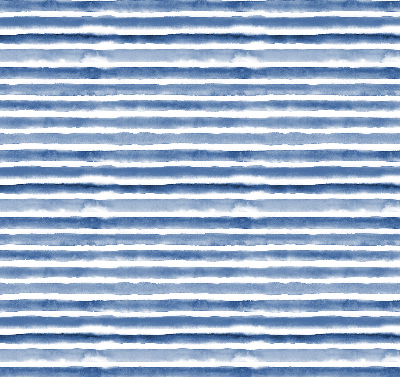 Fensterrollo innen mit aufgemalten blauen Streifen