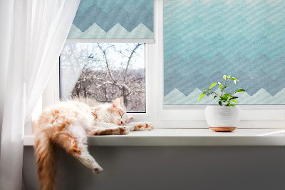 Rollo Fenster bemalte Berge