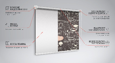 Fensterrollo für Küchenutensilien