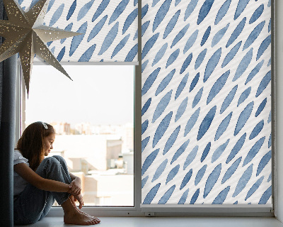 Fensterrollo innen mit bemalter Maserung