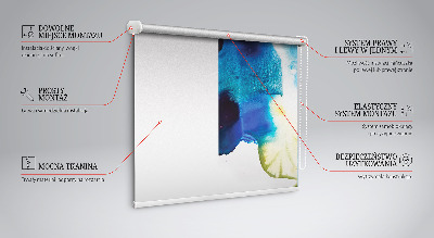 Fensterrollo mit gemaltem Bild