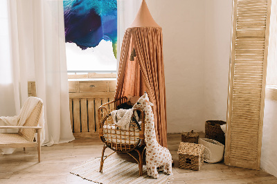 Fensterrollo mit gemaltem Bild