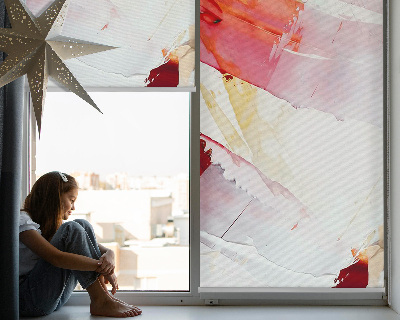 Fensterrollo innen als gemaltes Bild