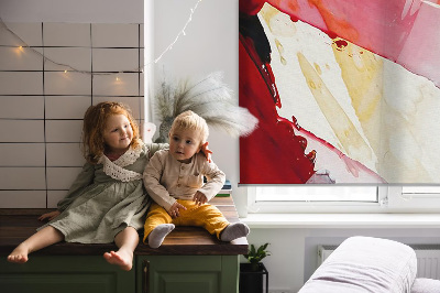 Fensterrollo innen als gemaltes Bild