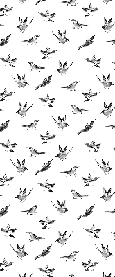 Fensterrollo mit Vogelmotiv