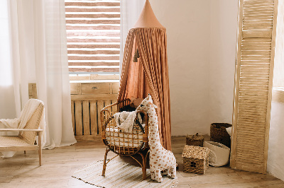 Rollo Fenster in braunen Streifen