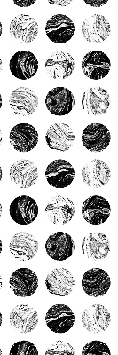 Fensterrollo aus Graniträdern